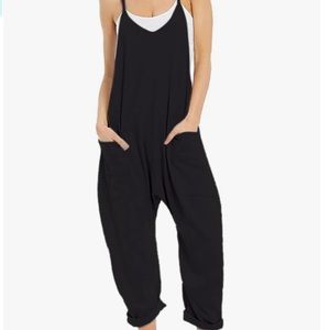 Excellent condition Black Loose V Neck Onesie Size Small